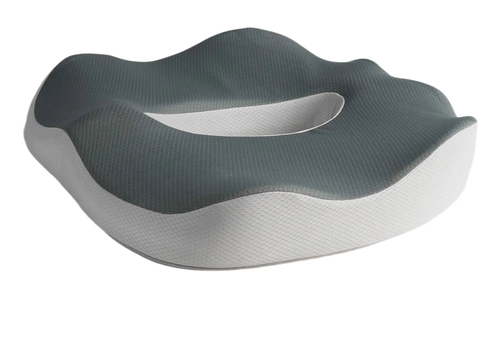 The ComfoVa seat cushion from the front, with its four zones numbered